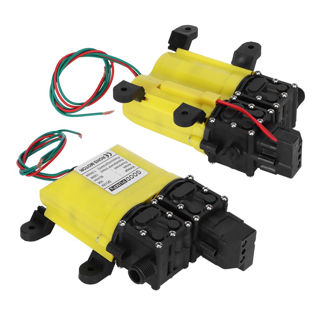12V 120W 8L Мембранный насос высокого давления с медным разъемом Автоматический насос для впрыска воды