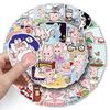 51 милая розовая мультяшная наклейка с кроликом для блокнота, бутылки для воды и чехла для телефона