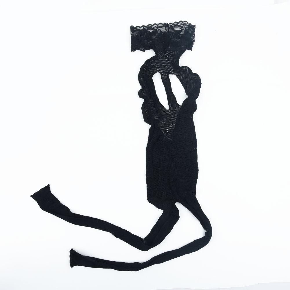 Женское эластичное боди без рукавов, нижнее белье, прозрачное, с открытой промежностью, одежда для сна