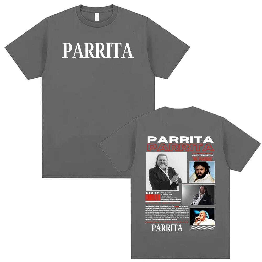 Hot Sale Limited Parrita Music Album Tour Graphic Tshirt Unisex Women Harajuku Classic Oversized Tshirts Fashion Vintage T Shirts