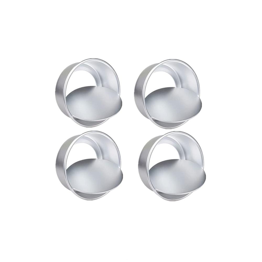 1/2/4 шт. Круглые формы для торта 4 дюйма Съемная нижняя форма для торта Идеальная производительность Алюминиевая шифоновая форма для торта Идеально подходит для выпечки