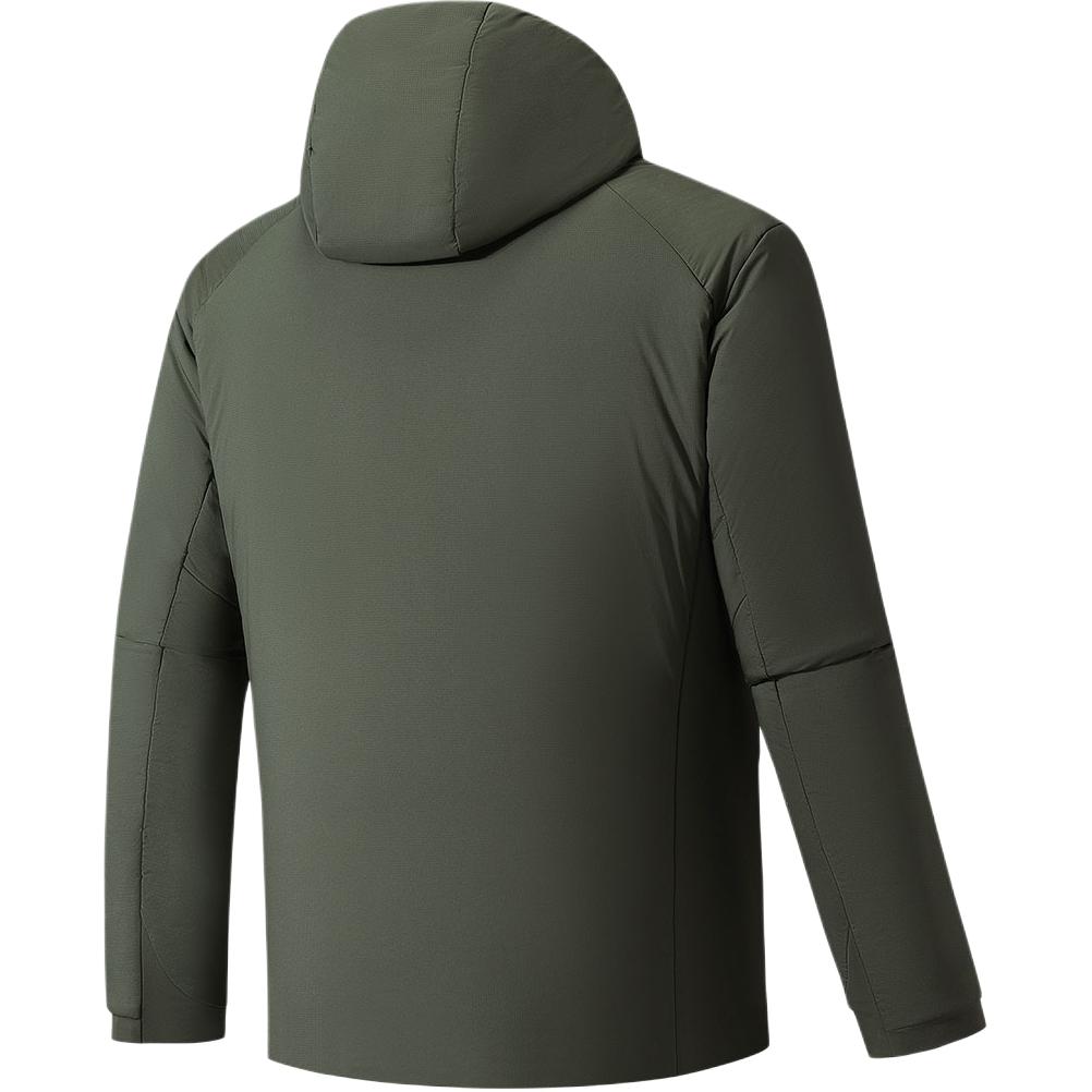 Anta Мужские пуховики Rock Pine Green с капюшоном, утепленные 152540802-1
