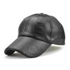 Men Vintage Adjustable Baseball Cap PU Leather Snapback Hat Trucker Caps Dad Hat Winter Warm Hats Golf Hat