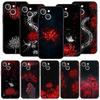 Чехол Tokyo Red Spider Lily для iPhone 17 16E 15 16 14 13 12 11 Pro Max 7 8 Plus Мягкая задняя крышка из ТПУ