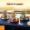 Solar Car Air Freshener Retro Ship Rudder Rotating Decoration Auto Flavoring Interior Accessories Car Perfume Diffuser Supplies