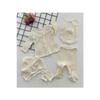 Organic Fabric Lace 5 Piece Hospital Discharge Set Frfrella Cream