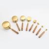 4Pcs Useful Convenient Wooden Handle Measuring Scoop Measure Spoon Scale Coffee Bartending Tool Home Supplies