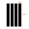 4x Car Hood Fender Decal Stickers Black Stripes Trim Universal Auto Accessories