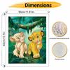 Disney Lion King oil painting painting art Simba and Nala handmade diy painting home decoration gift