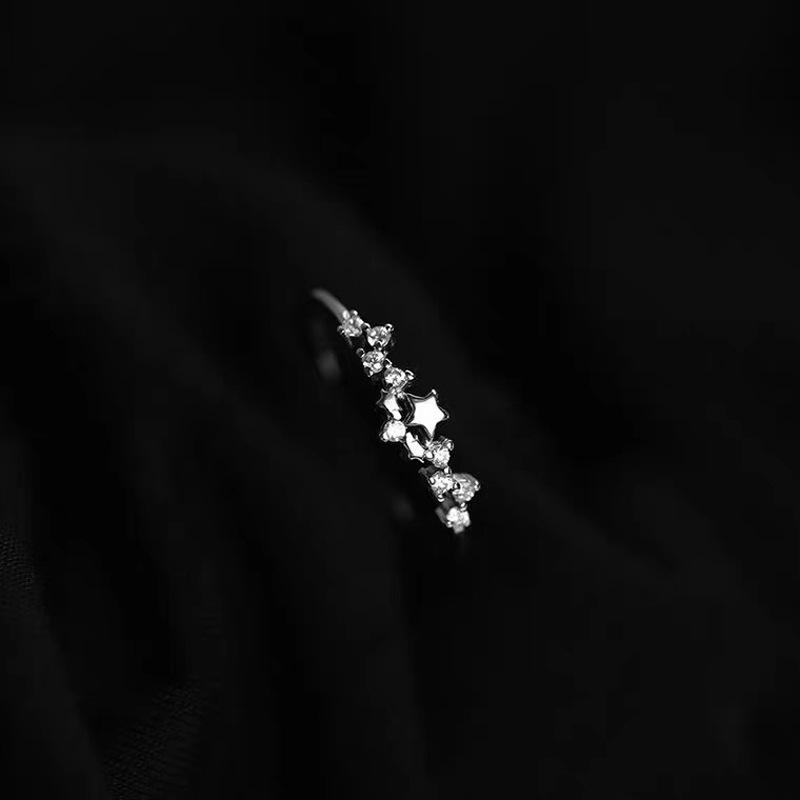 Цыганское кольцо, женское кольцо с инкрустацией из циркония в виде звезды, простое и модное кольцо-метеор в виде пятиконечной звезды, подарок девушке.