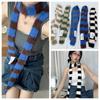 Harajuku Style Long Narrow Scarves Sweet Cool Stripe Shawl All-match Y2K Striped Scarf  Outdoor