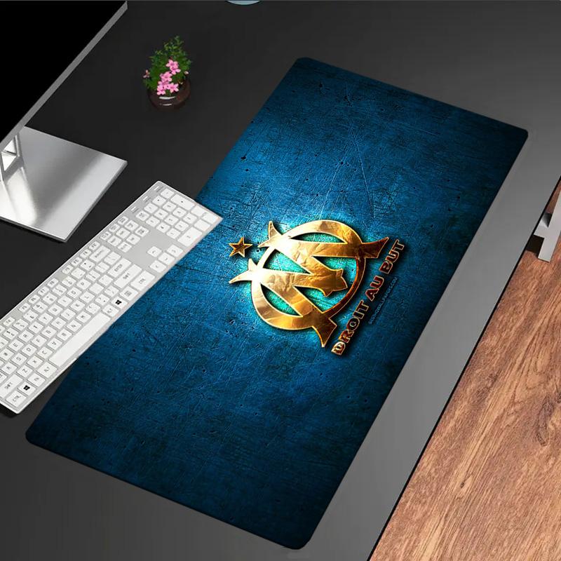 Golden Marseille Emblem mouse pad, rubber base, esports desk mat, mouse pad for gamers and office use, gaming desk , easy to clean mat