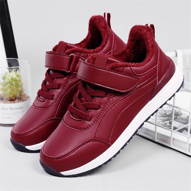Мужские и женские зимние нескользящие полуботинки для ходьбы — толстые, теплые, с бархатной подкладкой, MX2066