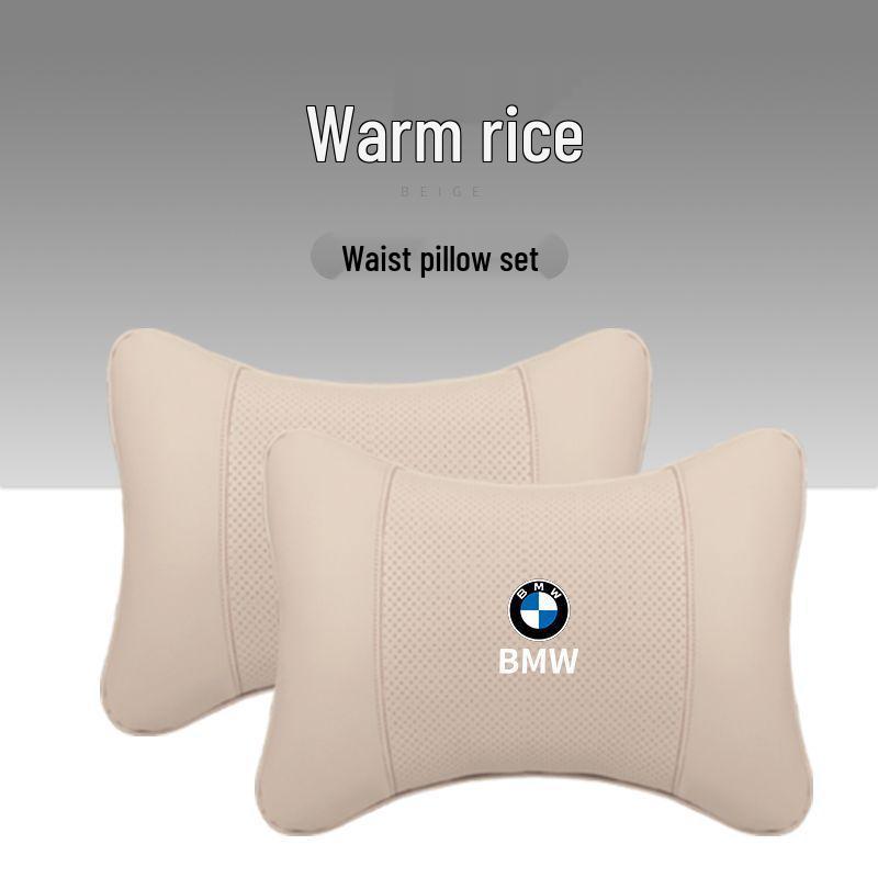 Подушка для подголовника и поясничной поддержки BMW - Подходит для X1, X3, X5 и 1/3/5/7 Серии для защиты шеи и декора салона