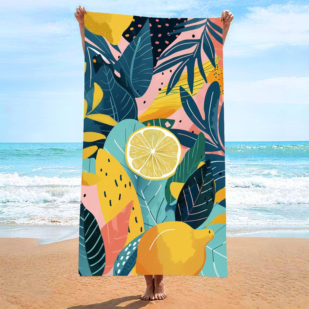 Locomotive Enthusiasts Sports Towels Quick-drying Double-sided Velvet Beach Towels Printed Bath Towels