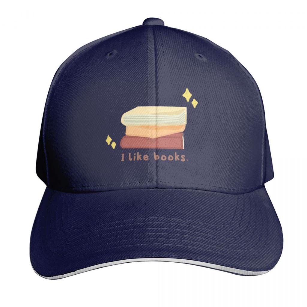 I Like Books Reading Librarian Library Baseball Cap Unisex for Unisex Women Outdoor Golf Running Hiking Summer Beach Travel