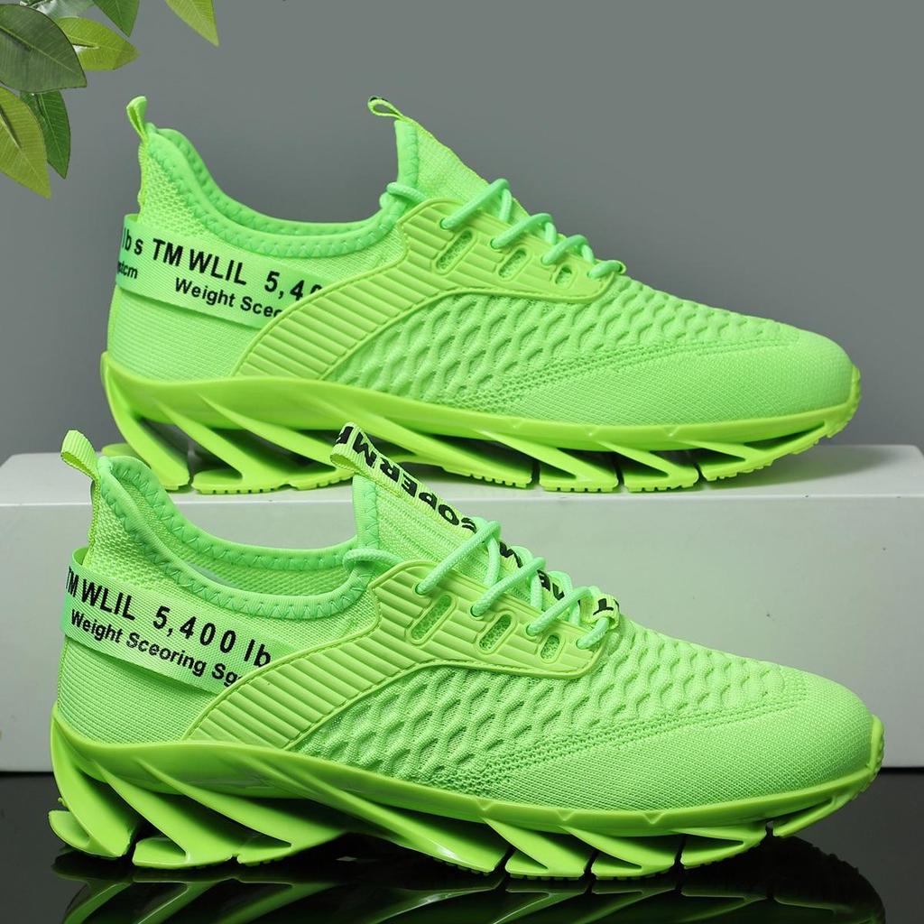 Осенние мужские модные дышащие повседневные туфли в стиле «летающий плетеный клинок» 2025 года