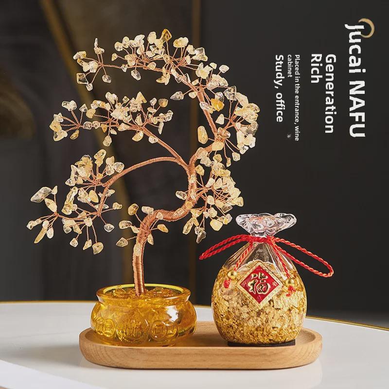 Новогодние украшения на дереве удачи — украшения в китайском стиле для офиса, винного шкафа или тумбы под телевизор. Привлечь удачу. Бесплатная доставка.