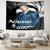 Custom Name 007 James Bond Print Tapestry, Backdrop, Easy Setup, Ideal for Bedroom, Office & Living Room, with Aesthetic Wall Hanging Decor.