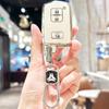 Для Toyota Rav4 Camry Prius Chr Aygo Corolla Yaris Land Cruiser Highlander Prado Auris Avalon ТПУ Чехол-оболочка для автомобильного ключа Брелок