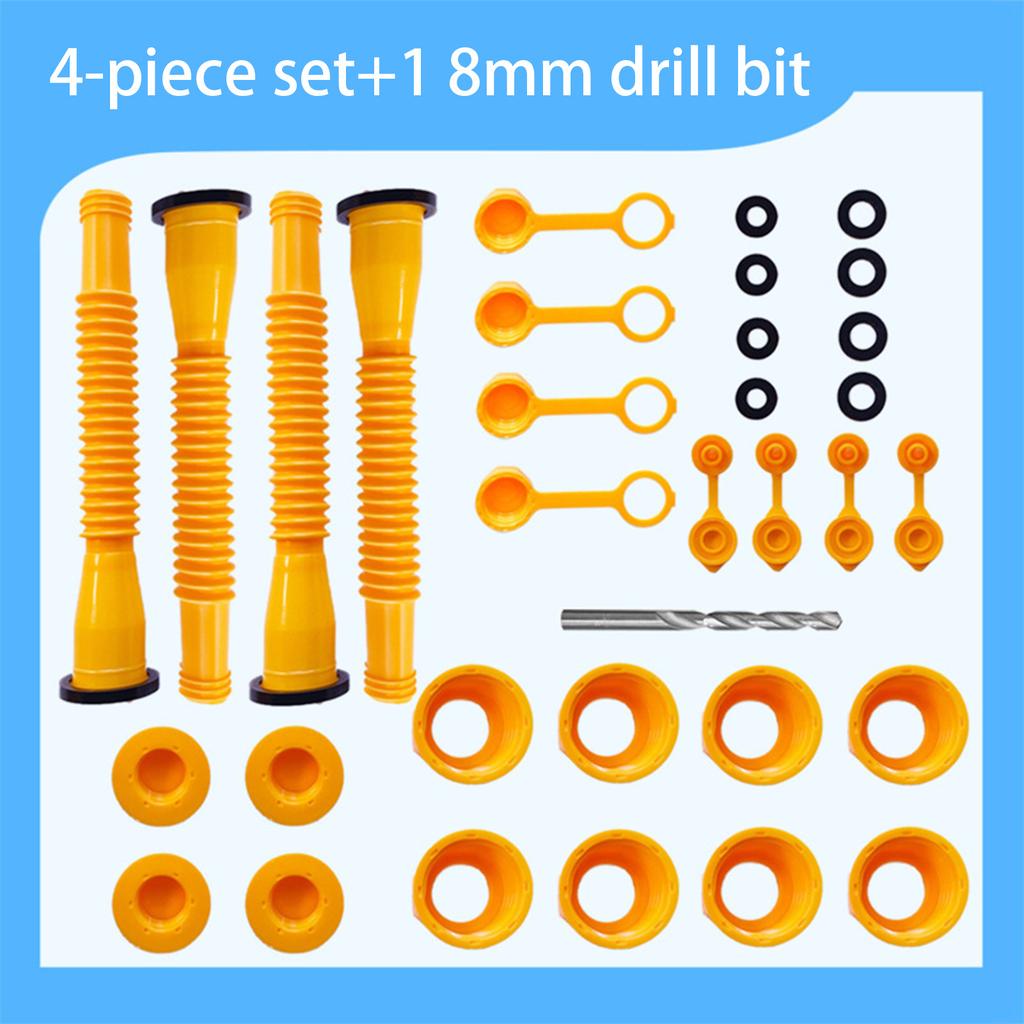 3-5 шт. Шестигранная гайка-заглушка, противоскользящая винтовая крышка, набор для масляной бочки, бака мочевины, защита резьбовой трубы, 20x39 см, пластик