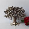 Kalpavriksha Tree of Life Pure Brass Tabletop Decorative Showpiece Gift Item, for Home, Office Décor