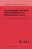 Книга Governing Higher Education: National Perspectives On Institutional Governance : 2