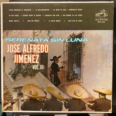 LP Запись ХОСЕ АЛЬФРЕДО ХИМЕНЕС С МАРИАЧИ - Серенада при луне Том. III MKL1533 RCA VICTOR 1962 США Латинский Б/У
