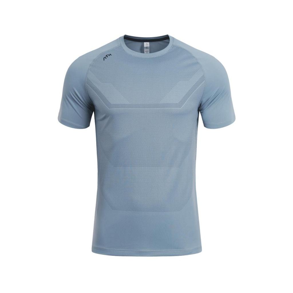 Мужская спортивная футболка Dry Fit с коротким рукавом, компрессионный свитер для бега, йога, одежда для пробежек и тренировок, рашгард