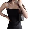 Women Vest Seamless Padded Pleated Slim Fit Solid Color Backless Elastic Summer Camis Tank Top Lady