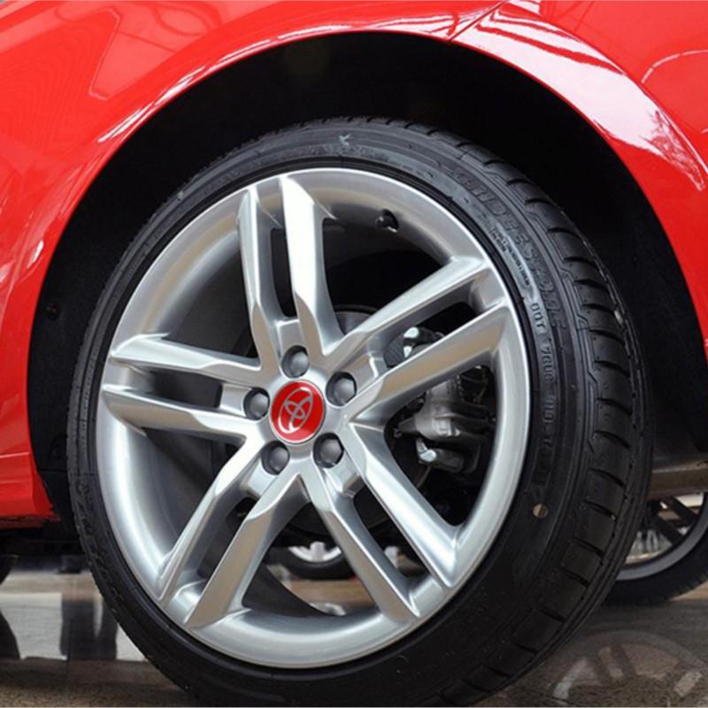 2026 Новый Для Toyota 4 шт. Центральный колпачок ступицы колеса автомобиля Алюминиевая металлическая наклейка с логотипом Для Toyota Corolla Camry Rav4 Yaris Hilux Prius Au