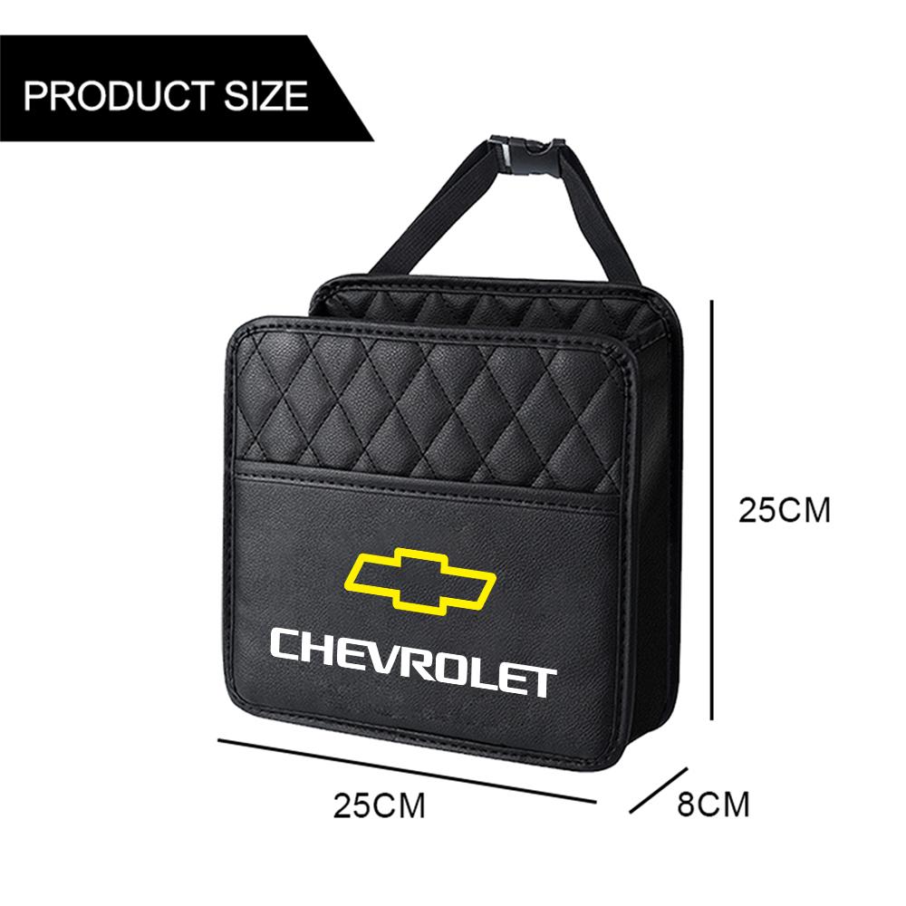 Car Backseat Luxury Leather Storage Bags Hanging Organizer Box For Chevrolet Cruze Malibu Sail Spark Captiva Equinox Trax Lova LD5