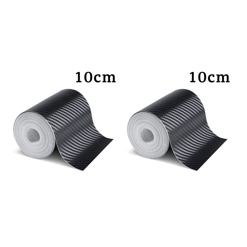 1/2/3pcs Car Stickers Bumper Sticker Protector Car Door Sill Stickers Fiber Rubber Body Tape Anti Scratch Scuff Protective Film