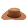 Retro Artificial Suede Beach Cowboy Hat Wide Brim Solid Color Party Cosplay Hat Sun Protection Breathable Sun Sunscreen Cap