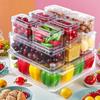 with Lids Fridge Organizer Box Transparent Kitchen Storage Box Fridge Drawer Organizer  Office