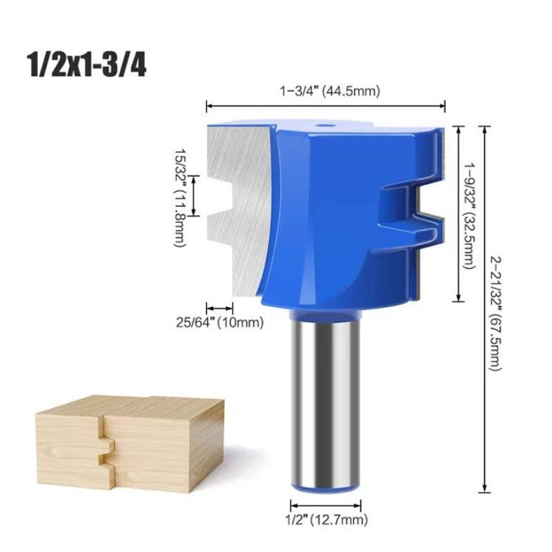 Фреза для шипов типа Т, фрезы для деревообработки, нож для сращивания.12 мм, хвостовик 1/2 дюйма