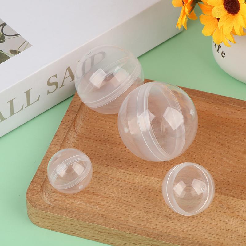 50 шт. Прозрачная пластиковая капсула Пустой прозрачный шар-сюрприз Мини-контейнер для поделок Домик для кукол Модель Декор