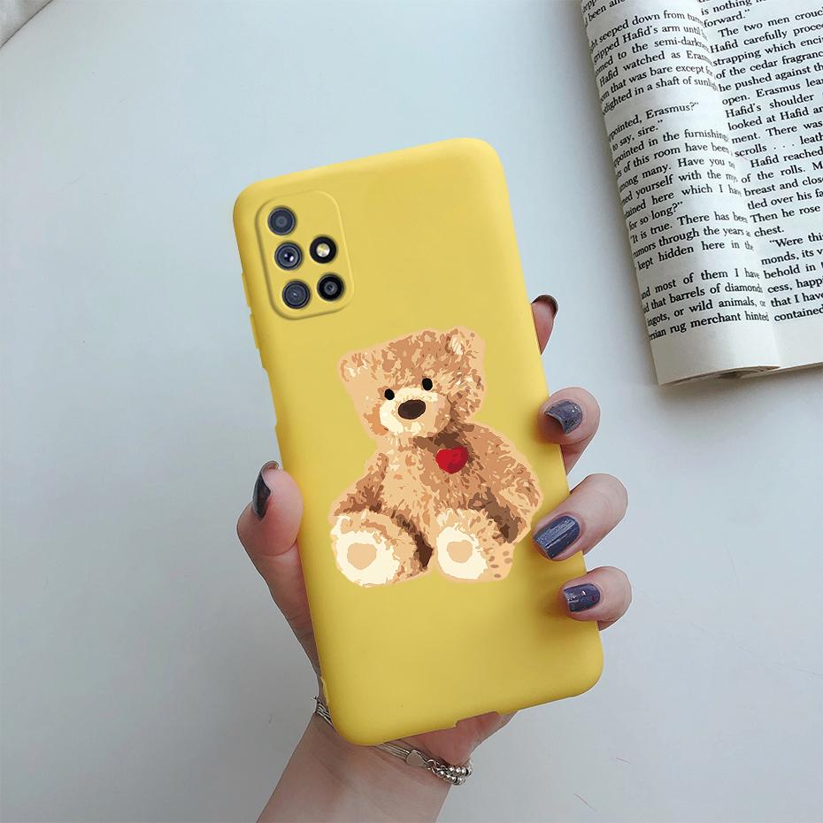 Чехол для Samsung Galaxy M51 Чехол для телефона Милый Мультяшный Кот Мягкий на ощупь Силиконовый Чехол для Samsung M51 M 51 M515 SM-M515F Чехол Funda
