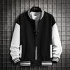 Мужская черная серо-белая однотонная куртка свободного покроя, одежда больших размеров, бейсбольная форма, уличное пальто, теплые флисовые мягкие куртки