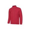 Li Ning Plain Stand Collar Open Front Casual Hoodie Men Hoodies Bull-Red AWDT989-3