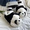 Fashion New Women Indoor Fluffy Slippers Cute Cartoon Panda Winter Warm Shoes For Couples Soft Plush Light Weight Women Men Home Slipper