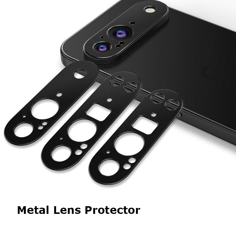 Для Google Pixel 9 Pro XL Роскошный круглый металлический объектив для камеры, стекло, чехол с защитой от царапин, защитное кольцо-бампер, защитное кольцо