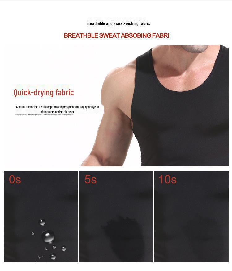 Мужские быстросохнущие спортивные леггинсы-жилет для баскетбола, бега и летнего фитнеса