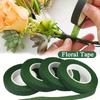 5pcs Floral Tape for Bouquet Wrapping, Green Paper Adhesive, for Artificial Flowers and Plant Stems, DIY Crafting and Arranging