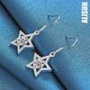 Серьги-подвески в форме звезды из стерлингового серебра 925 пробы с цирконием AAA, модные свадебные украшения