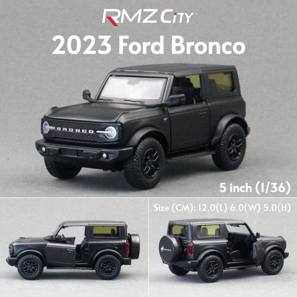 fsbn3 1/36 Ford Bronco Mustang GT F-150 Toy Car Model For Children RMZ CiTY Diecast Metal Miniature Pull Back Collection Gift Kid Boys