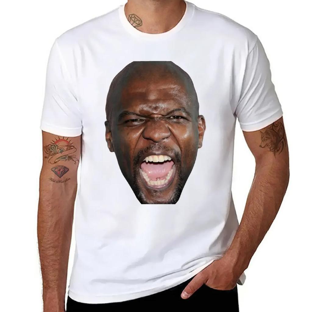 Terry Crews T-Shirt plain boys animal print Men's clothing