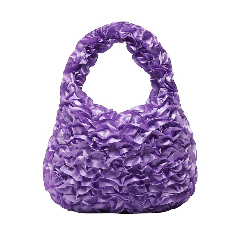2025 New Exquisite Fashion Flowers Shape Half Moon Handbags Sense of Luxury Designer Style Retro Creative Handbags for Women