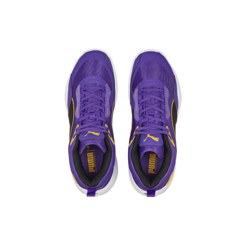 PUMA Playmaker Pro Comfortable Slip-resistant Low-top Basketball Shoes Men Purple 377572-08