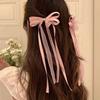2pcs/set Korean Lace Bow Hair Clip Trend Long Ribbon Hairpins Barrettes Headband for Women Girl Hair Accessories Wedding Jewelry